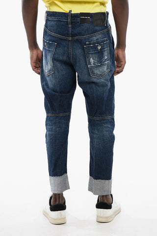 Dark-washed TAILORED COMBAT Denims