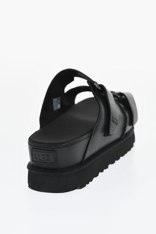 Leather GOLDENSTAR Double Buckle Sandals