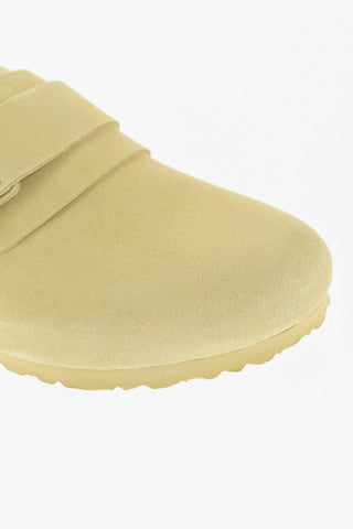 Suede Sandals with Real Fur Inner