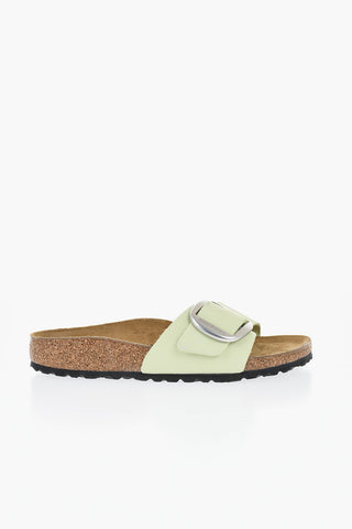 Nubuck MADRID Sandals with Maxi Silver-Tone Buckle