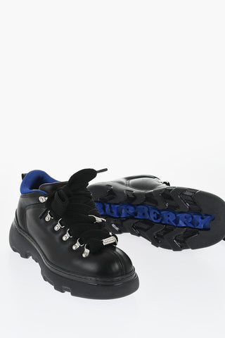Leather Solid Color Hiking Booties