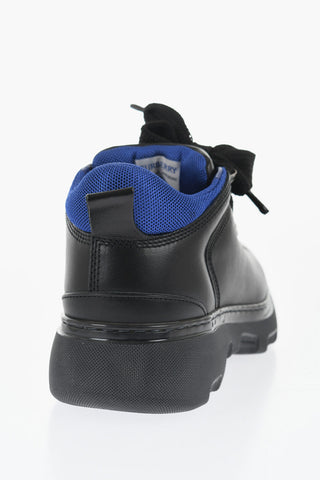 Leather Solid Color Hiking Booties