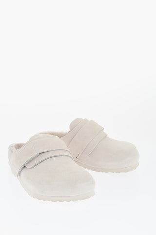 TEKLA Suede NAGOYA Sabot with Real Fur Inner