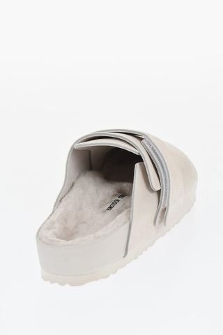 TEKLA Suede NAGOYA Sabot with Real Fur Inner