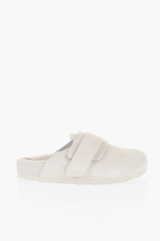 TEKLA Suede NAGOYA Sabot with Real Fur Inner