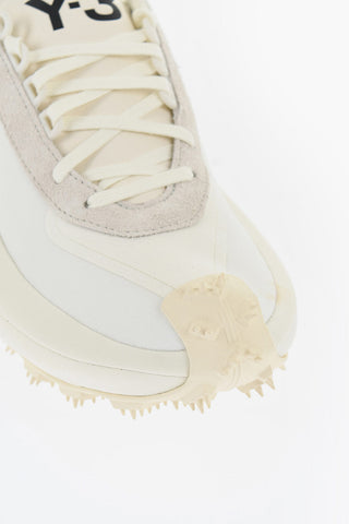 ADIDAS Sneakers Basse Y-3 MAKURA in Tessuto e Camoscio con Suola Chunky