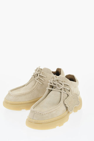 Scarpe Wallabee In Suede con Suola in Gomma