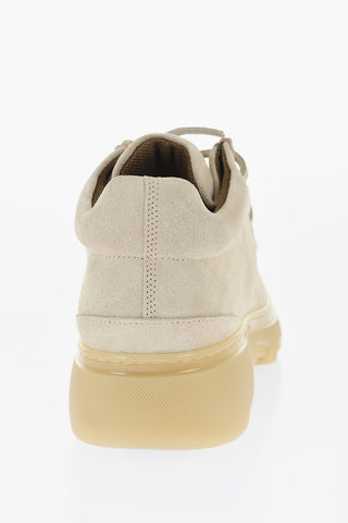 Scarpe Wallabee In Suede con Suola in Gomma