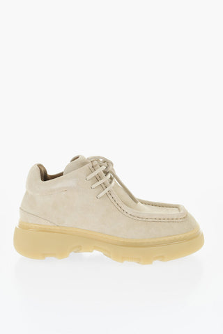 Scarpe Wallabee In Suede con Suola in Gomma