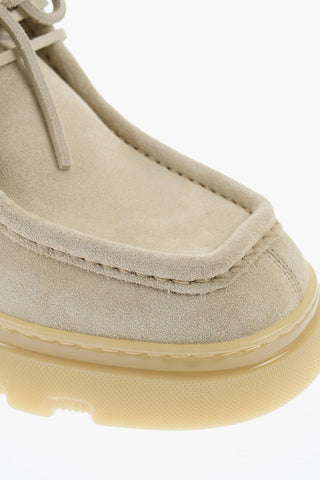 Scarpe Wallabee In Suede con Suola in Gomma