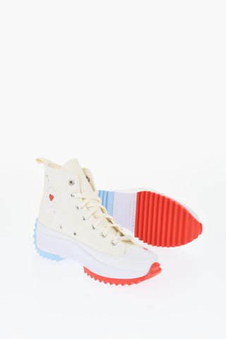 ALL STAR CHUCK TAYLOR Canvas RUN STAR HIKE High-Top Sneakers with Two-Tone Platform Sole 5cm