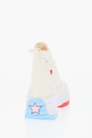 ALL STAR CHUCK TAYLOR Canvas RUN STAR HIKE High-Top Sneakers with Two-Tone Platform Sole 5cm