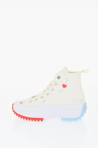 ALL STAR CHUCK TAYLOR Canvas RUN STAR HIKE High-Top Sneakers with Two-Tone Platform Sole 5cm