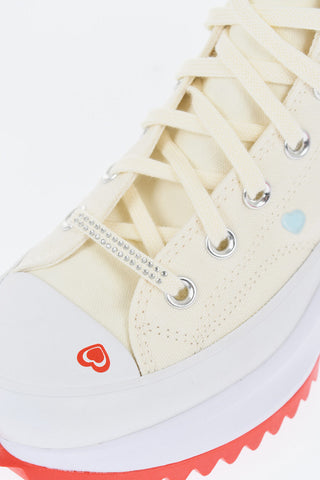 ALL STAR CHUCK TAYLOR Canvas RUN STAR HIKE High-Top Sneakers with Two-Tone Platform Sole 5cm