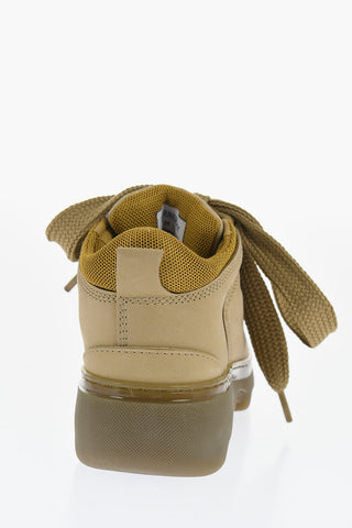 Leather Solid Color Hiking Booties