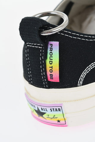 LGBTQIA+ Canvas CHUCK 70 OX Low Top Sneakers with Multicolor Details