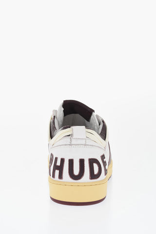 Two-Tone Leather Low-top Sneakers