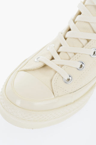 PLAY COMME DES GARCONS ALL STAR CHUCK TAYLOR 70 Canvas High-Top Sneakers with Contrasting Print