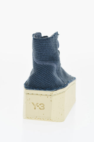 ADIDAS Sneakers Alte Y-3 KYASU HI in Pelle con Suola Platform 5cm