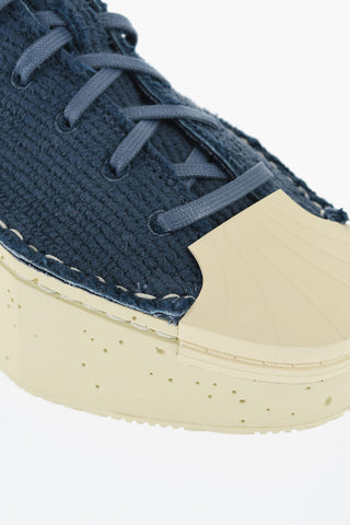 ADIDAS Sneakers Alte Y-3 KYASU HI in Pelle con Suola Platform 5cm