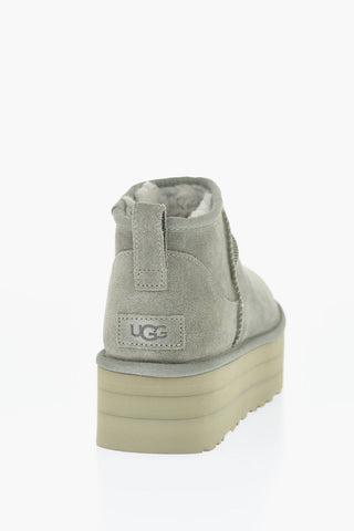 Suede ULTRAMINI Booties with Platform 5,5cm