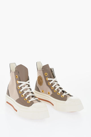ALL STAR CHUCK TAYLOR 70 Canvas High-Top Sneakers with Faux Leather Details and Squared Toe