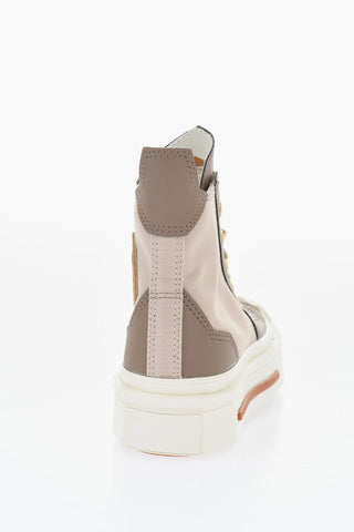 ALL STAR CHUCK TAYLOR 70 Canvas High-Top Sneakers with Faux Leather Details and Squared Toe