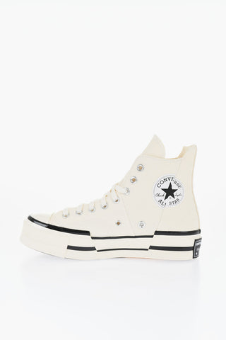 ALL STAR CHUCK TAYLOR 70 Canvas CHUCK 70 PLUS High Top Sneakers with Asymmetrical Design 