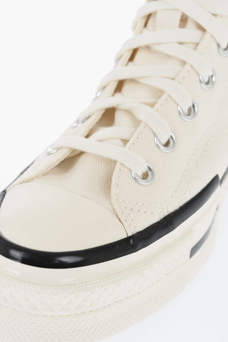 ALL STAR CHUCK TAYLOR 70 Canvas CHUCK 70 PLUS High Top Sneakers with Asymmetrical Design 
