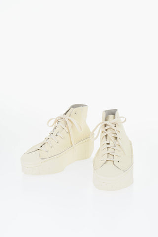 ADIDAS Leather High Top Sneakers with Platform 6cm