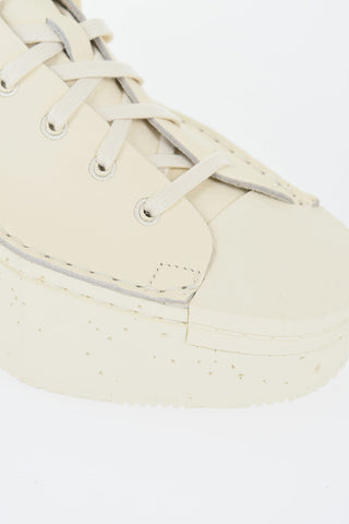 ADIDAS Leather High Top Sneakers with Platform 6cm