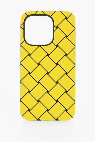Cover Per Iphone 14 Pro Bicolore con Motivo Intrecciato