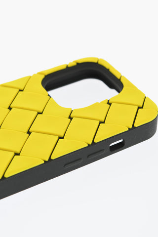 Cover Per Iphone 14 Pro Bicolore con Motivo Intrecciato