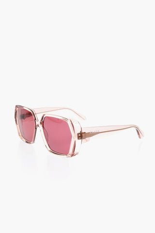Occhiali da Sole Oversize con Montatura Trasparente
