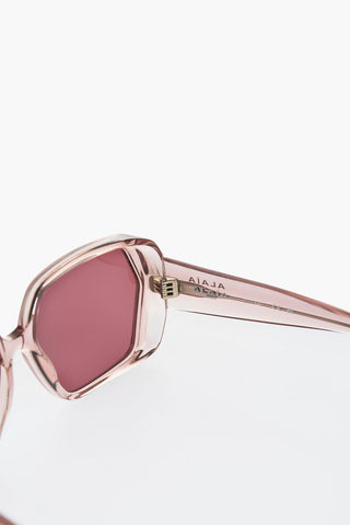 Occhiali da Sole Oversize con Montatura Trasparente