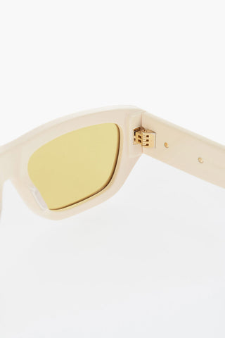 Solid Color Sunglasses with Golden Details