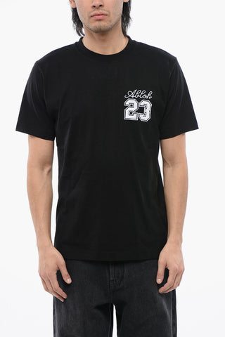 Baumwoll-T-Shirt mit Rundhalsausschnitt 23 Slim Fit