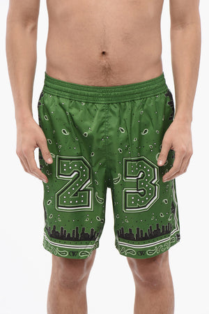 Boxer-Badehose Mit Bandana-Print