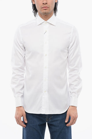 Wrinkle Free Cotton Shirt with Spread Collar