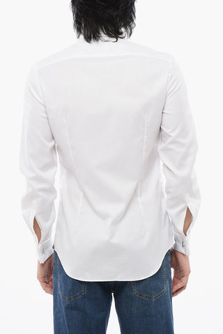Wrinkle Free Cotton Shirt with Spread Collar