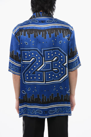 Bandana-Print Bowling Shirt