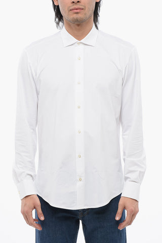 Stretch Nylon Shirt with French Collar