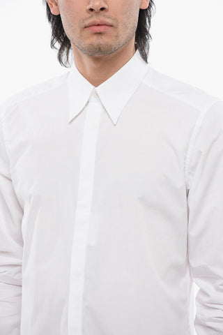 MARTINI Camicia in Popeline con Collo Italiano