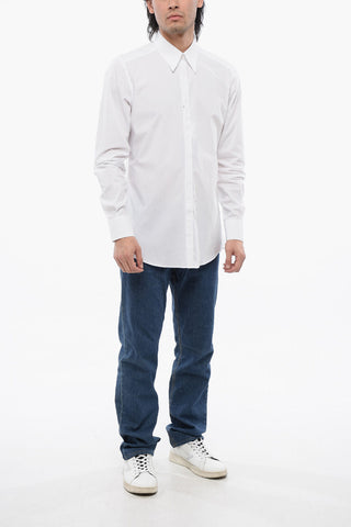 MARTINI Camicia in Popeline con Collo Italiano