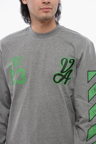 T-shirt A Maniche Lunghe Stampata 23 VARSITY Skate-Fit