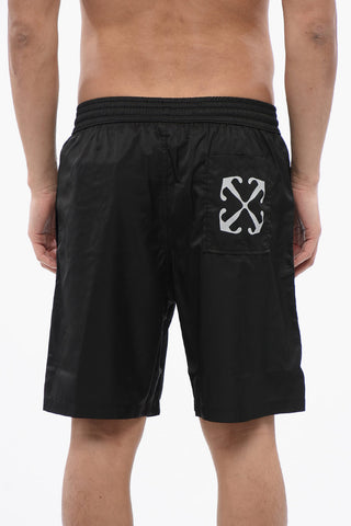 Badehose mit Logo-Print