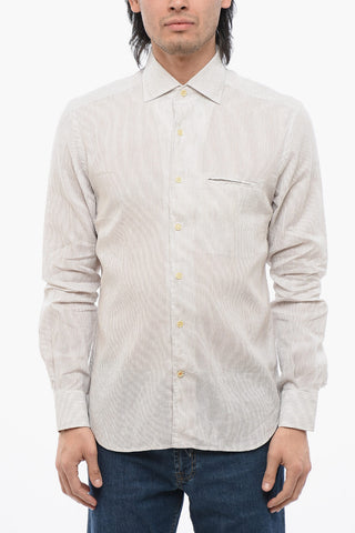 ID Camicia in Lino e Cotone con Taschino