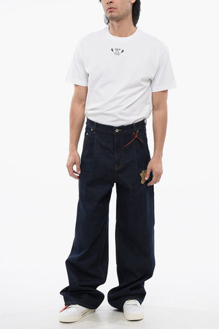 Baggy-Fit-Jeans Mit 1 Bundfalte Und Besticktem Logo 28cm