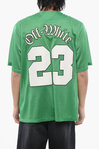Besticktes Mesh Baseball T-Shirt