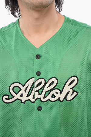 Besticktes Mesh Baseball T-Shirt